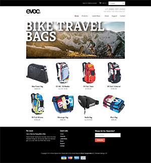 The new and improved EVOC USA website.